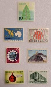 記念切手　1965年国土緑化・他　７枚セット　　　【切手イシカワ】