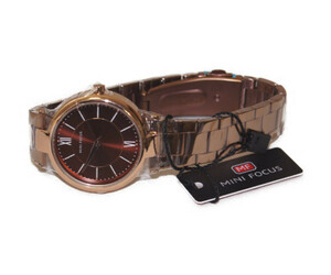 オシャレ メンズ 腕時計 ブラウンゴールド Wb-m1 プレゼント シンプル 男性 人気 金属ベルト