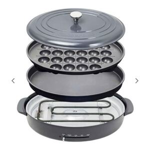 新品未使用☆山善ホットプレート たこ焼きプレート付 casseroleキャセロール
