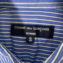 美品 AD 2018 コムデギャルソン オム ストライプ プルオーバー シャツ S ポケット COMME des GARCONS homme shirt 切替_画像5