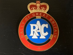 RAC Rally ob grate yellowtail ton grill badge car badge beautiful goods rare 