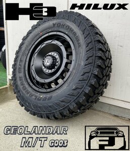 プラド ハイラックス サーフ FJ H3 LEXXEL SwaGGer ヨコハマ ジオランダー MT G003 265/70R17 285/70R17 タイヤホイール17インチ