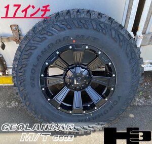 プラド ハイラックス サーフ FJ H3 LEXXEL DeathRock ヨコハマ ジオランダー MT G003 265/70R17 285/70R17 タイヤホイール17インチ