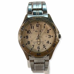 ★SEIKO ALBA アルバ 10BAR V501-0DA0メンズ 腕時計 クオーツ 電池式 中古品 時計 管理E706.