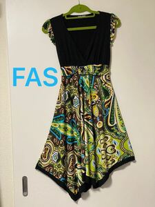 FAS Fille a suivre ノースリーブハイウエストワンピース