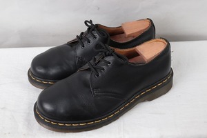 ドクターマーチン UK5/23.5cm-24.0cm/3ホール 黒 ブラック ブーツ レディース レザー 本革 dr.martens 中古 古着 dm3403