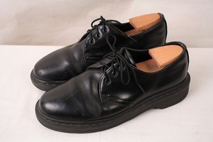 ドクターマーチン UK5/23.5cm-24.0cm/3ホール 黒 ブラック ブーツ レディース レザー 本革 dr.martens 中古 dm2831