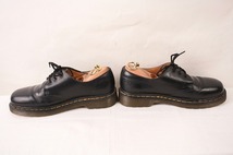 ドクターマーチン UK7/25.5cm-26.0cm/3ホール 黒 ブラック ブーツ レザー メンズ レディース dr.martens 中古 dm3106_画像5