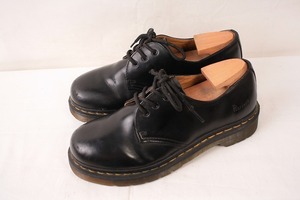 ドクターマーチン UK5/23.5cm-24.0cm/3ホール 黒 ブラック ブーツ レディース レザー 本革 dr.martens 中古 dm3078