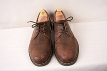 ドクターマーチン UK7/25.5cm-26.0cm/3ホール 茶 ブラウン ブーツ レザー メンズ レディース dr.martens 中古 dm2939_画像3