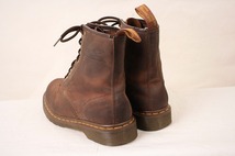 ドクターマーチン UK4/22.5cm-23.0cm/8ホール 茶 ブラウン ブーツ レザー dr.martens レディース 古着 中古 Tポイント dh2971_画像2