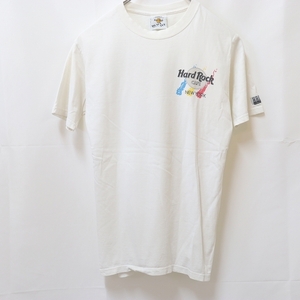 ハードロックカフェ S USA製 90's Tシャツ 白 ホワイト HardRock CAFE 半袖 レディース 古着 中古 st263