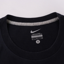 ナイキ Tシャツ S 位 紺 ダークネイビー デザイン NIKE 半袖 プリント ロゴ クルーネック メンズ レディース 古着 中古 st222_画像7