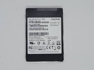 【SSD128GB】SanDisk サンディスク(管:CW3-SD3-420985)2.5インチ SD8SB8U-128G-1001 6Gb/s 動作OK フォーマット済み