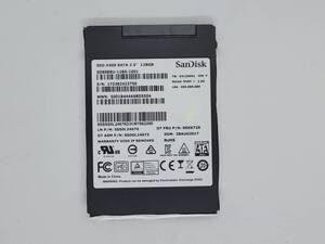 【SSD128GB】SanDisk サンディスク(管:CW3-SD3-423756)2.5インチ SD8SB8U-128G-1001 6Gb/s 動作OK フォーマット済み