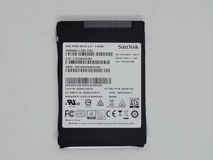 【SSD128GB】SanDisk サンディスク(管:CW3-SD4-420282)2.5インチ SD8SB8U-128G-1001 6Gb/s 動作OK フォーマット済み