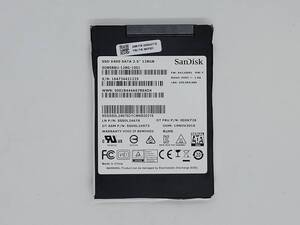 【SSD128GB】SanDisk サンディスク(管:CW3-SD4-421235)2.5インチ SD8SB8U-128G-1001 6Gb/s 動作OK フォーマット済み