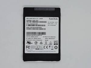 【SSD128GB】SanDisk サンディスク(管:CW3-SD10-421593)2.5インチ SD8SB8U-128G-1001 6Gb/s 動作OK フォーマット済み