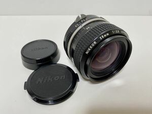 Nikon NIKKOR 28mm 1:2.8 単焦点レンズ　カメラレンズ　現状品　動作未確認