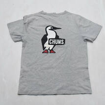 CHUMS チャムス プリント 半袖 Tシャツ カットソー サイズL メンズ グレー 綿100％_画像6