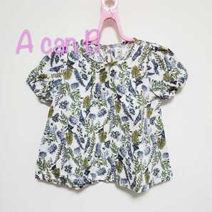 yhs80【80】エーキャンビー エーキャンプ 花柄 ブラウス