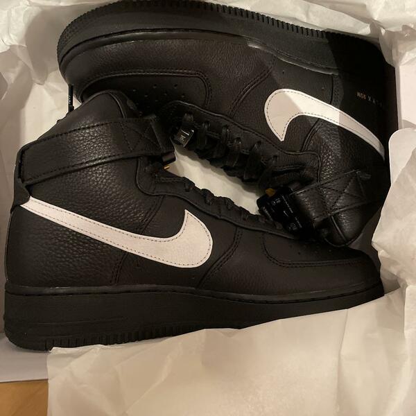 新品 ALYX & NIKE ナイキ エアフォース1 AIR FORCE 1 HI 24.5cm レディース アリクス 抽選 ブラック ホワイト ハイカット 完売品 黒 白