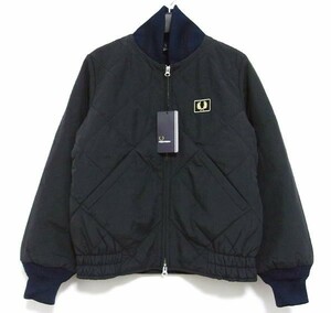  new goods *FRED PERRY Fred Perry * cotton inside quilt jacket *10* navy * regular price 3.9 ten thousand 