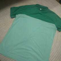 新品 定価8690 SRIXON 半袖 ポロシャツ M 緑 グリーン 白刺繍 吸汗 速乾 スリクソン シャツ メンズ ゴルフウェア_画像5