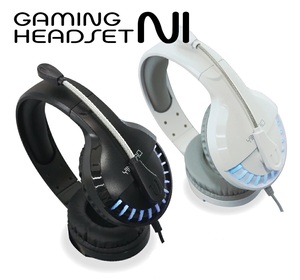 【アウトレット・未使用品】　ゲーミング ヘッドセット　GAMING HEADSET　NI（ホワイト）