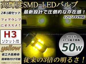 ムーヴカスタム前期 L150 H3 LEDバルブ プロジェクター フォグ フォグランプ 50W CREE