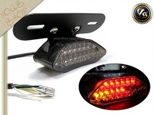 エイプ CB400SS 汎用 ウィンカー内蔵 スモーク LED テールランプ バイク テールライト カスタム パーツ