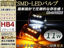 定形外 ロードスター NB系 後期 デイライト フォグランプ マルチ ウィンカー 切替 ターン 黄 LEDバルブ HB4_画像1