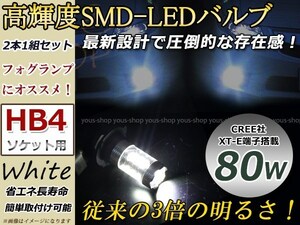 S-MX RH1 2 後期 霧灯 80W フォグランプ LEDバルブ デイライト HB4 ホワイト