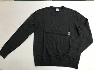 ●ＧＡＰ●新品●コットン・セーター●グレー●Ｍサイズ●ニット●綿●ギャップ●濃いグレー●ビジネスに●通勤●オフィース●W2-2