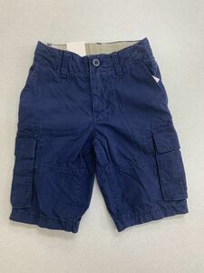 ■ＧＡＰ■新品■120■ギャップ■ショートパンツ■ネイビー■カーゴ■紺■カーゴポケット■USA■送料込み■ウエスト調整可能■02