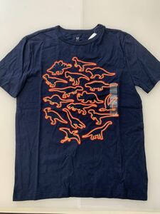  price cut #GAP# new goods #160# Gap # popular T-shirt # dinosaur #USA# navy blue # navy #5.2-2