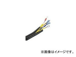 パンドウイット コルゲートチューブ ポリエチレン スリット付き 黒 CLT35F-C20(4401492)