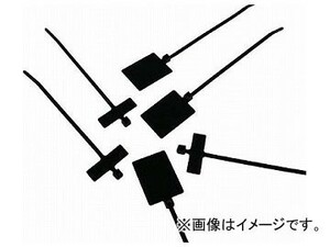 パンドウイット 旗型タイプナイロン結束バンド 耐候性黒 PL2M2S-D0(4382625) 入数：1袋(500本)