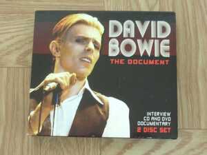 【CD+DVD】デヴィッド・ボウイ DAVID BOWIE / THE DICUMENT インタビューCD+ドキュメントDVD 全編英語 字幕吹き替え無し