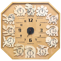恐竜 時計 #6 ブラキオサウルス 壁掛け時計 置時計 木工 アート クラフト クリエイター デザイン 恐竜時計 模型 図鑑_画像4