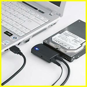 ☆ケーブル長0.8m HDD/SSD/光学式ドライブ SATA-USB3.0変換ケーブル USB-CVIDE3 サンワサプライ