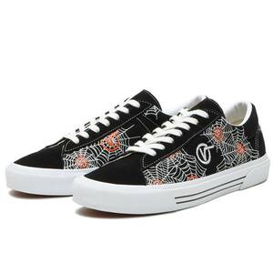 ☆VANS SID 黒/白 クモの巣柄 28.0cm バンズ シド スパイダーウェブ 蜘蛛の巣 VN0A54F54RN