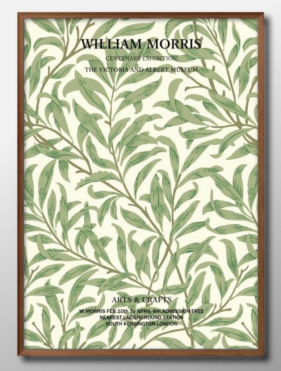 1-9409■Kostenloser Versand!! A3-Poster William Morris Skandinavien/Korea/Malerei/Illustration/Matt/Limitiert in unserem Shop, Residenz, Innere, Andere