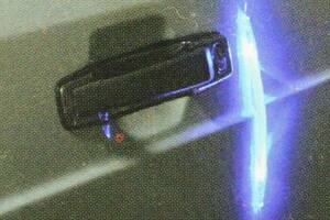 光る！ LEDマジックイルミネーション ドア、ライト、グリル ランプ ブルー テープ プロテクター ガード ガーニッシュ モール 車 旧車 部品