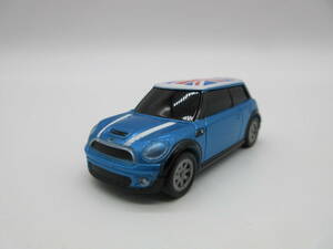 トミカサイズ　MINI　ミニクーパーS　ライトブルーメタリック　プルバックカー　ミニカー