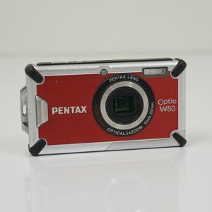 CP8127 PENTAX Optio W80 USED品 防水 防塵 耐衝撃 本体+バッテリー 光学5倍ズーム 完動品 安心保証 即日発送 K
