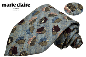 N-2555* бесплатная доставка *marie claire Marie Claire * внутренний стандартный товар сделано в Японии botanikaru leaf лист .. рисунок шелк шелк галстук 
