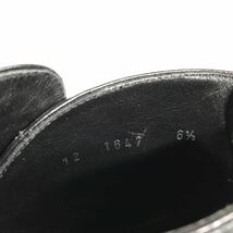 【プラダ】本物 PRADA 靴 25.5cm 黒 ショートブーツ ハイカット ビジネスシューズ 本革 レザー 男性用 メンズ イタリア製 6 1/2_画像10