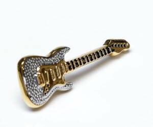 ★ピンバッジギターのラペルピン ONYX-ART LP701 GOLD GUITAR