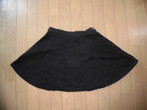  American Apparel * black Denim. skirt *S, America made 